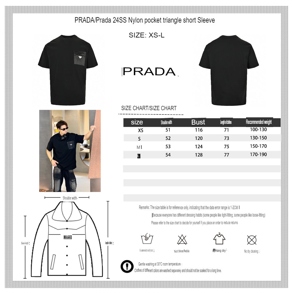 Pra*a pocket t-shirt (black)