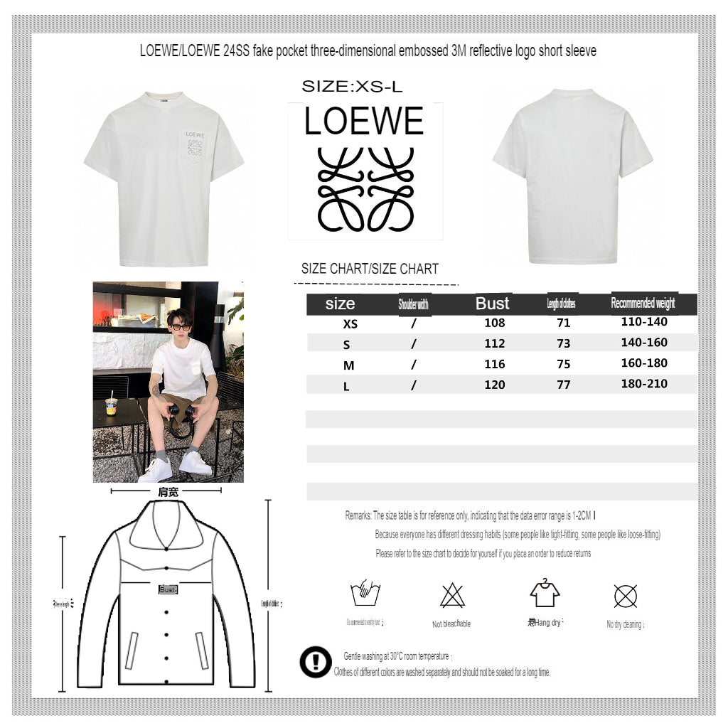 Loewe White Pocket Logo T-Shirt