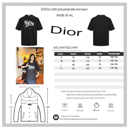 Dior Black T-Shirt with Bold Logo