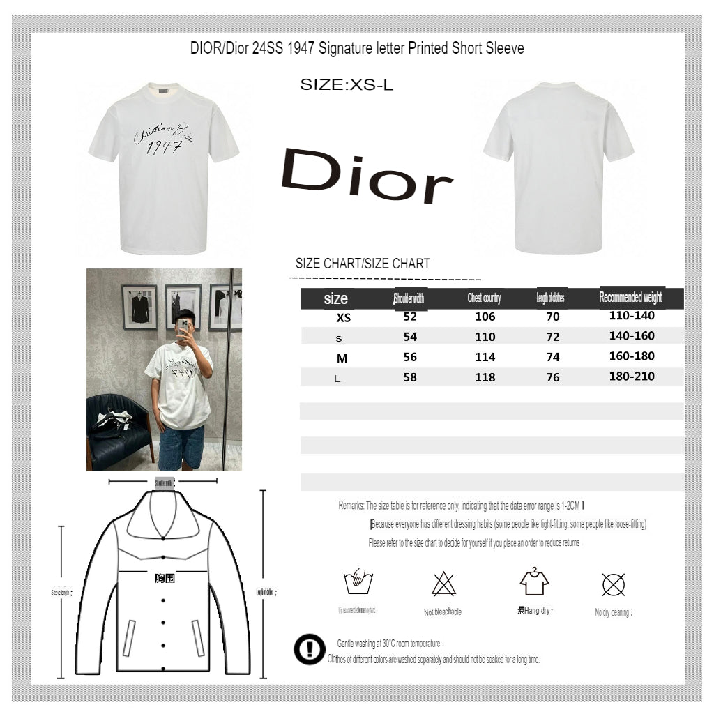 Dior 1947 Signature T-Shirt primereps