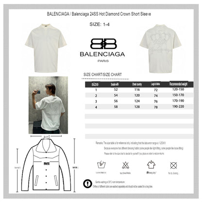 Balenciaga Plain White T-Shirt