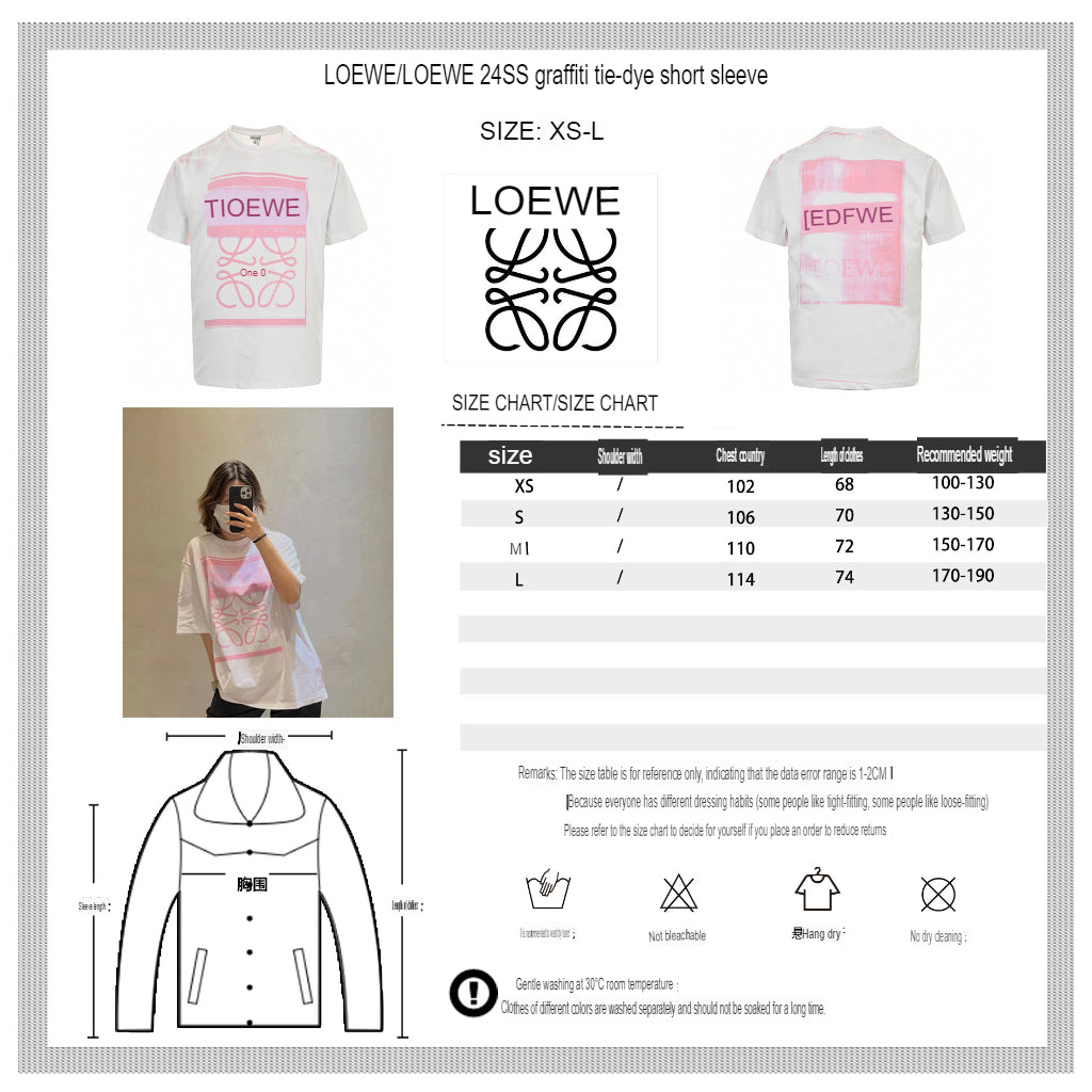 Loewe Pink Graphic T-Shirt