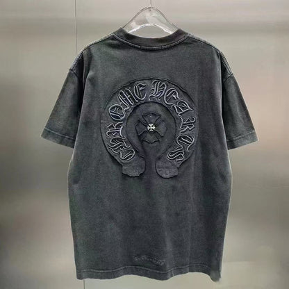CHROME HEARTS VINTAGE WASHED T-SHIRT DARK GREY