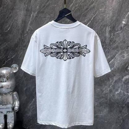Chrome Hearts Classic Crewneck T-Shirt in White/Black
