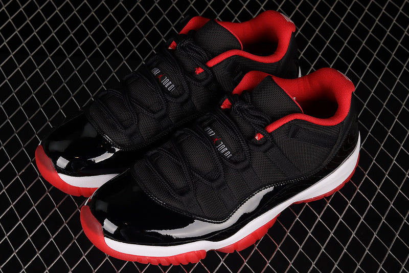 AIR JORDAN 11 RETRO LOW BRED BLACK/TRUE RED/WHITE