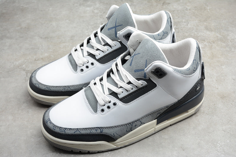 AIR JORDAN 3 WHITE/BLACK/GREY