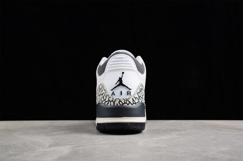 AIR JORDAN 3 RETRO GS WHITE/BLACK/IRON/LIGHT ASH GREY/SAIL/CEMENT GREY