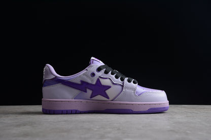 BAPE STA Low-Top Purple Gradient Sneakers