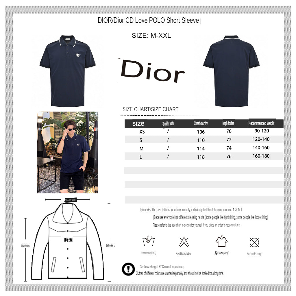 Dior Navy Polo Shirt