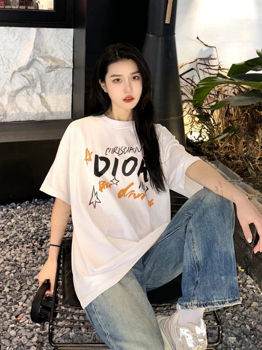 Dior Christian Dior Graphic White T-Shirt