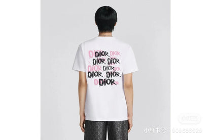 Dior Graffiti Logo T-Shirt in White