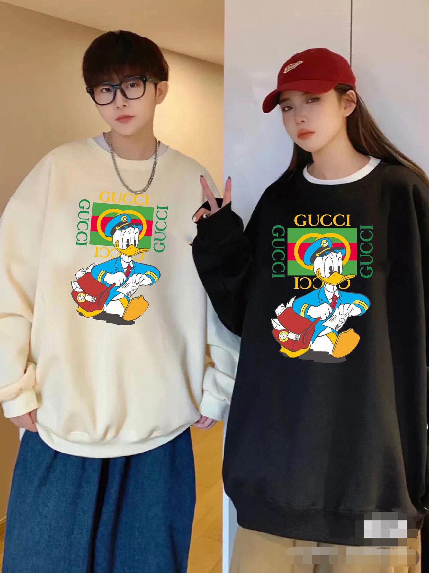 Gucci Donald Duck Sweatshirt - Cream