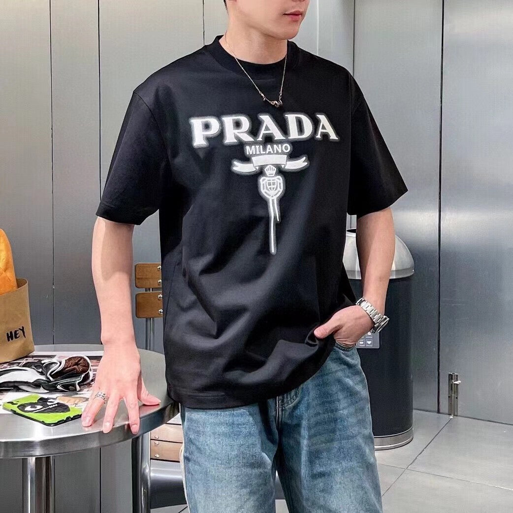 Prada Milano Black Emblem T-Shirt