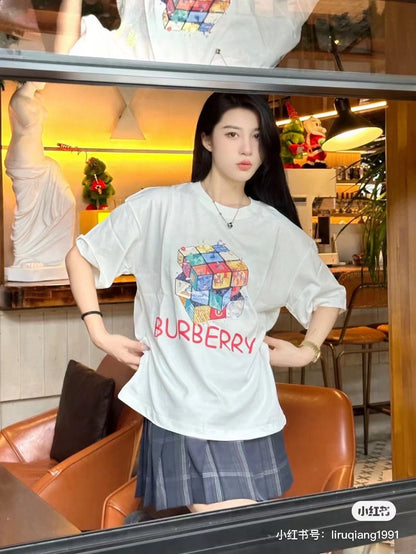 Burberry Rubik's Cube Graphic T-Shirt (White)