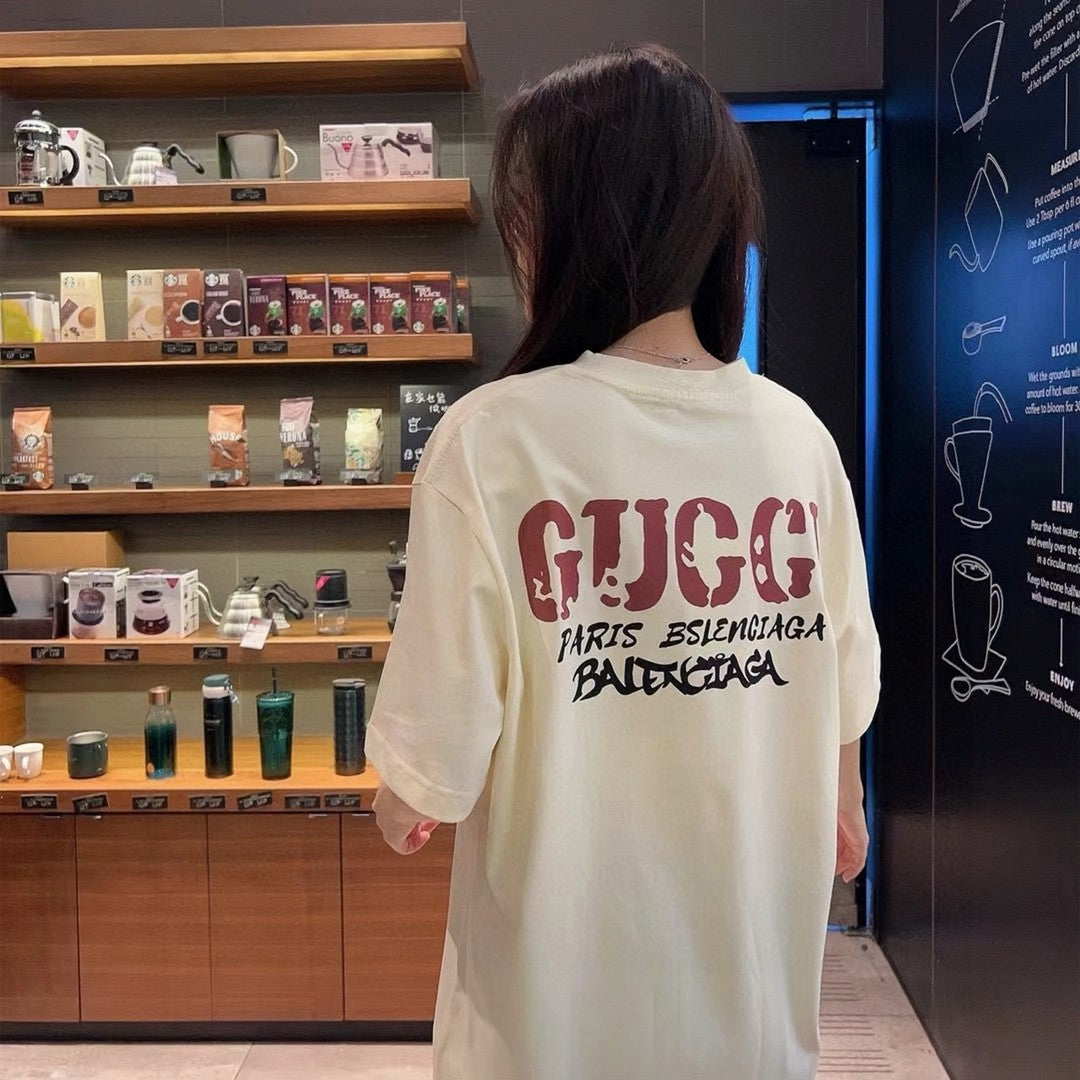 G*u*i vintage logo t-shirt (cream)