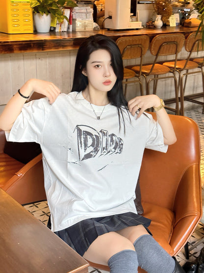 Dior White Graphic T-Shirt