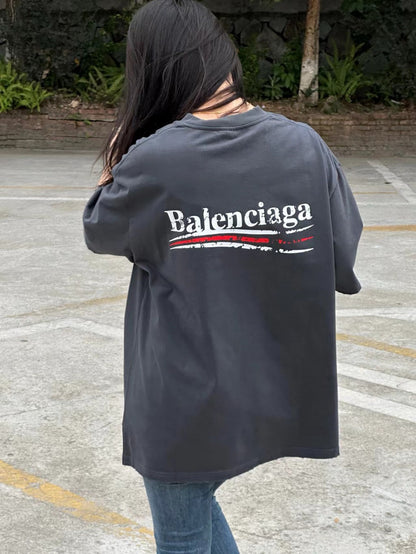 Balenciaga Political Campaign T-Shirt (Grey)