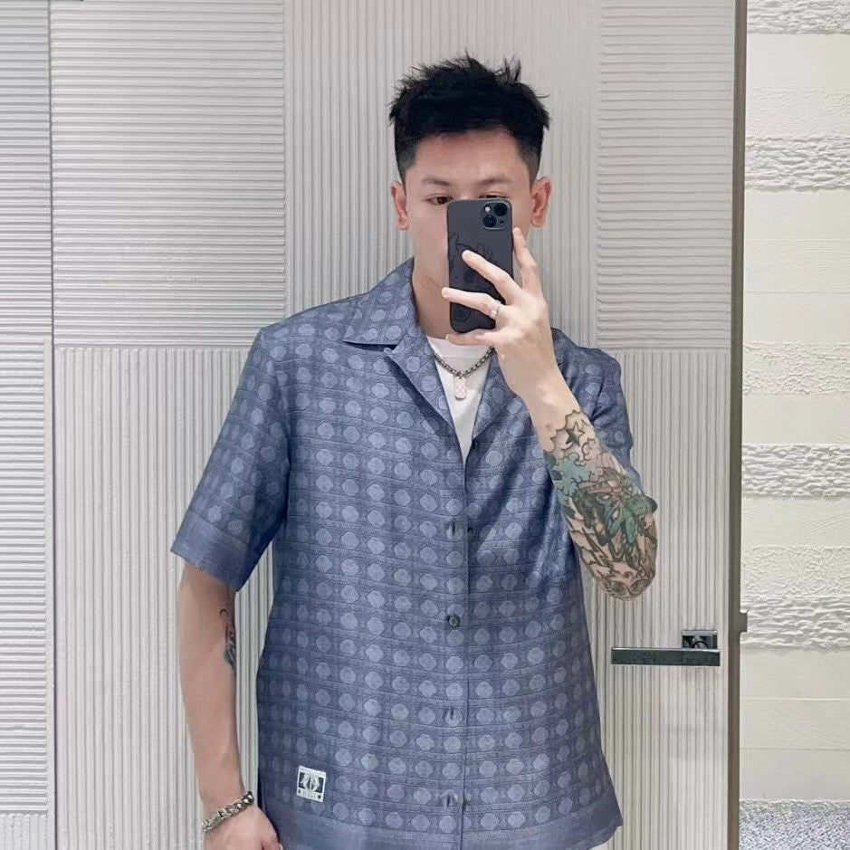 Dior Geometric Pattern Short Sleeve Shirt