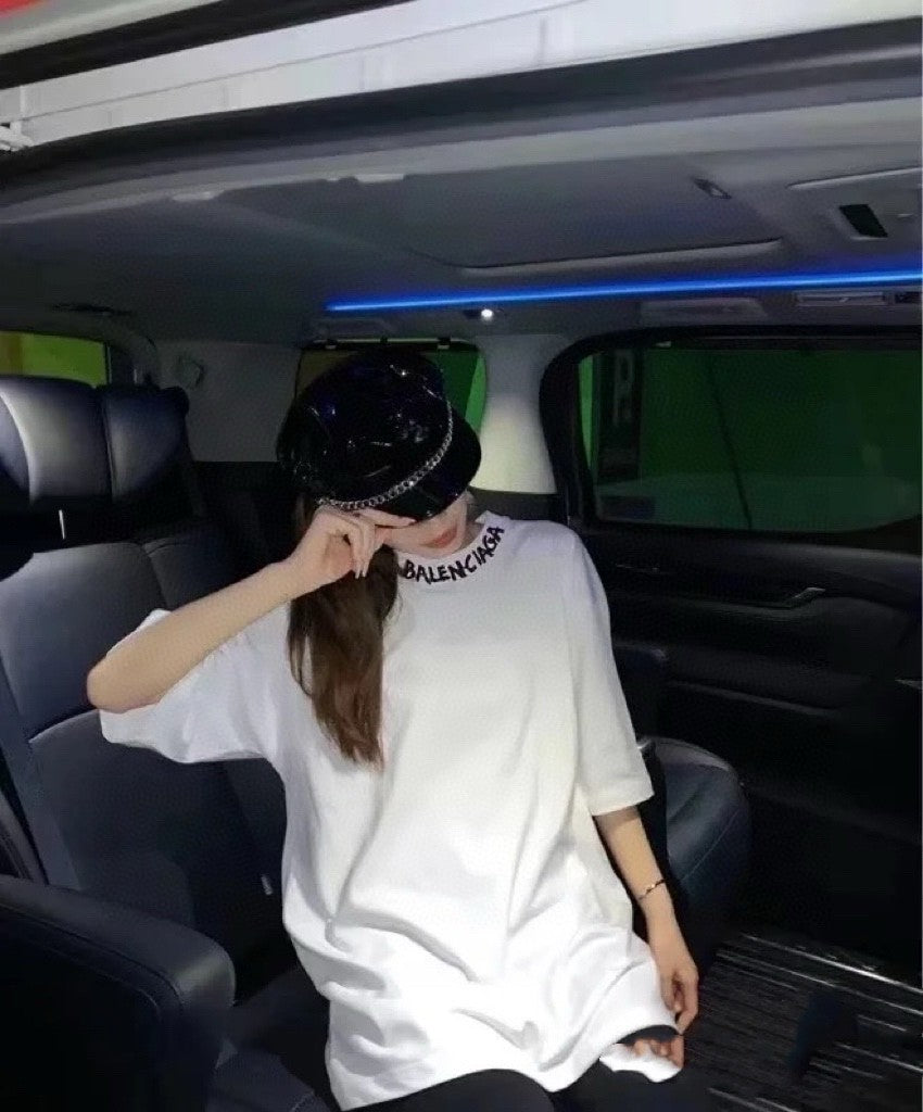 Balenciaga Distorted Logo T-Shirt (White)