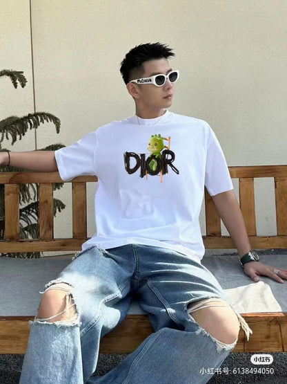 Dior Green Monster Graphic T-Shirt