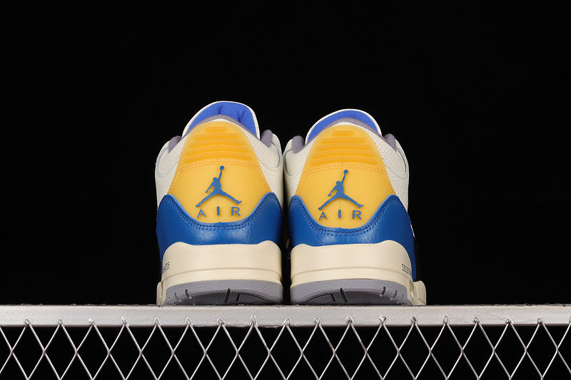 AIR JORDAN 3 RETRO UNC BEIGE/RACER BLUE/YELLOW