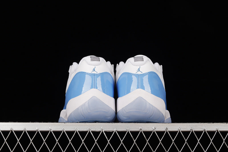 AIR JORDAN 11 RETRO LOW UNC WHITE/WHITE/UNIVERSITY BLUE