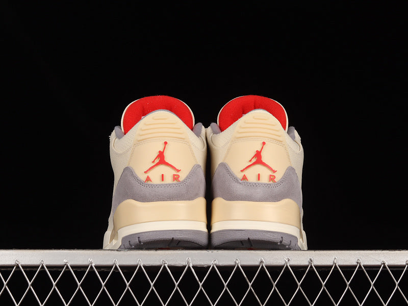 AIR JORDAN 3 RETRO SE MUSLIN/UNIVERSITY RED/CEMENT GREY/SAIL