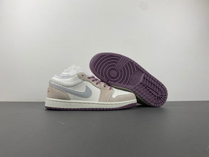 Air Jordan 1 Low "Heather Grey / Violet"