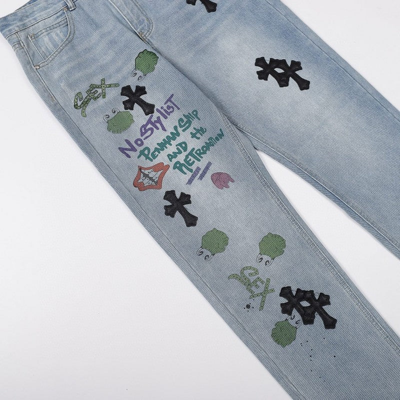 CHROME HEARTS DENIM FIENDS JEANS - Prime Reps