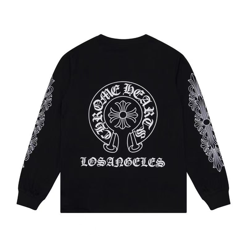 CHROME HEARTS White Logo Sweatshirt - Black