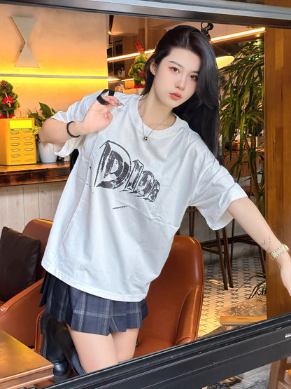 Dior White Graphic T-Shirt