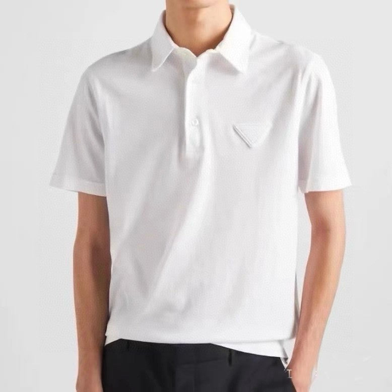 Pra*a classic white polo shirt