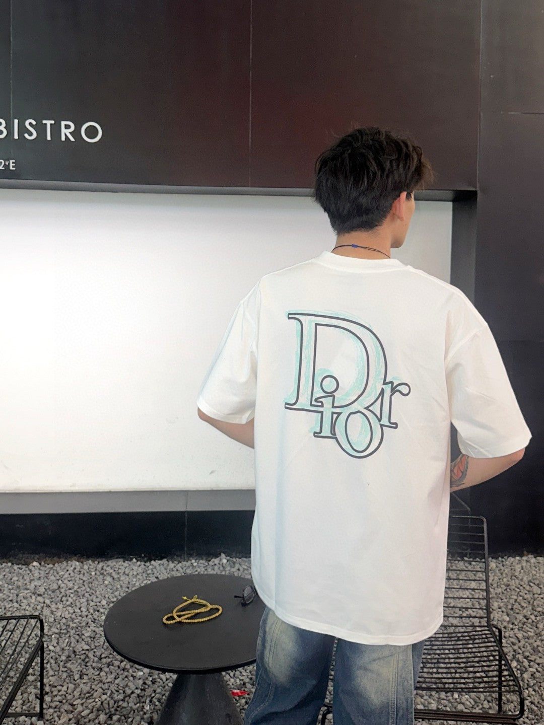 Dior Classic Logo T-Shirt (White)