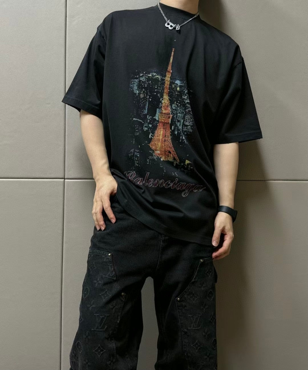 Ba*len*cia*ga tokyo tower t-shirt