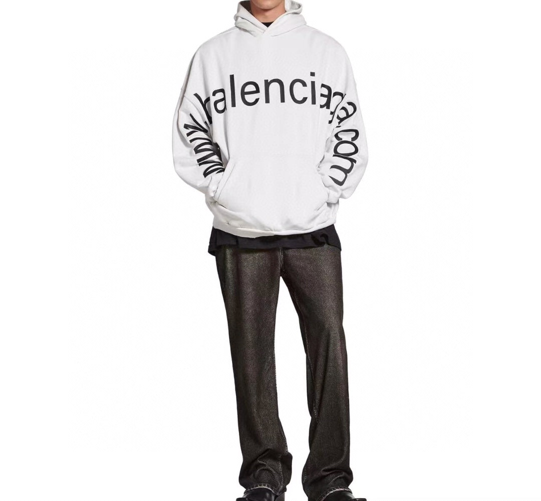 Ba*len*cia*ga off-white oversized hoodie