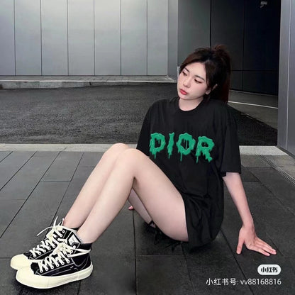 Dior Dripping Logo T-Shirt (Black)