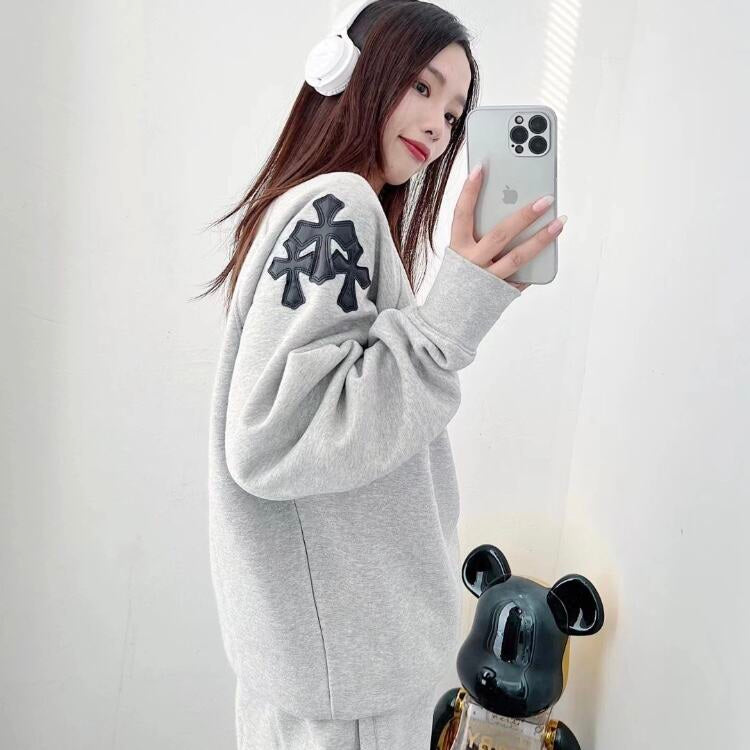 Off-White Gray Crewneck