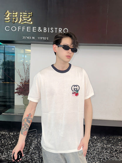 Gucci Cherry Embroidered T-Shirt