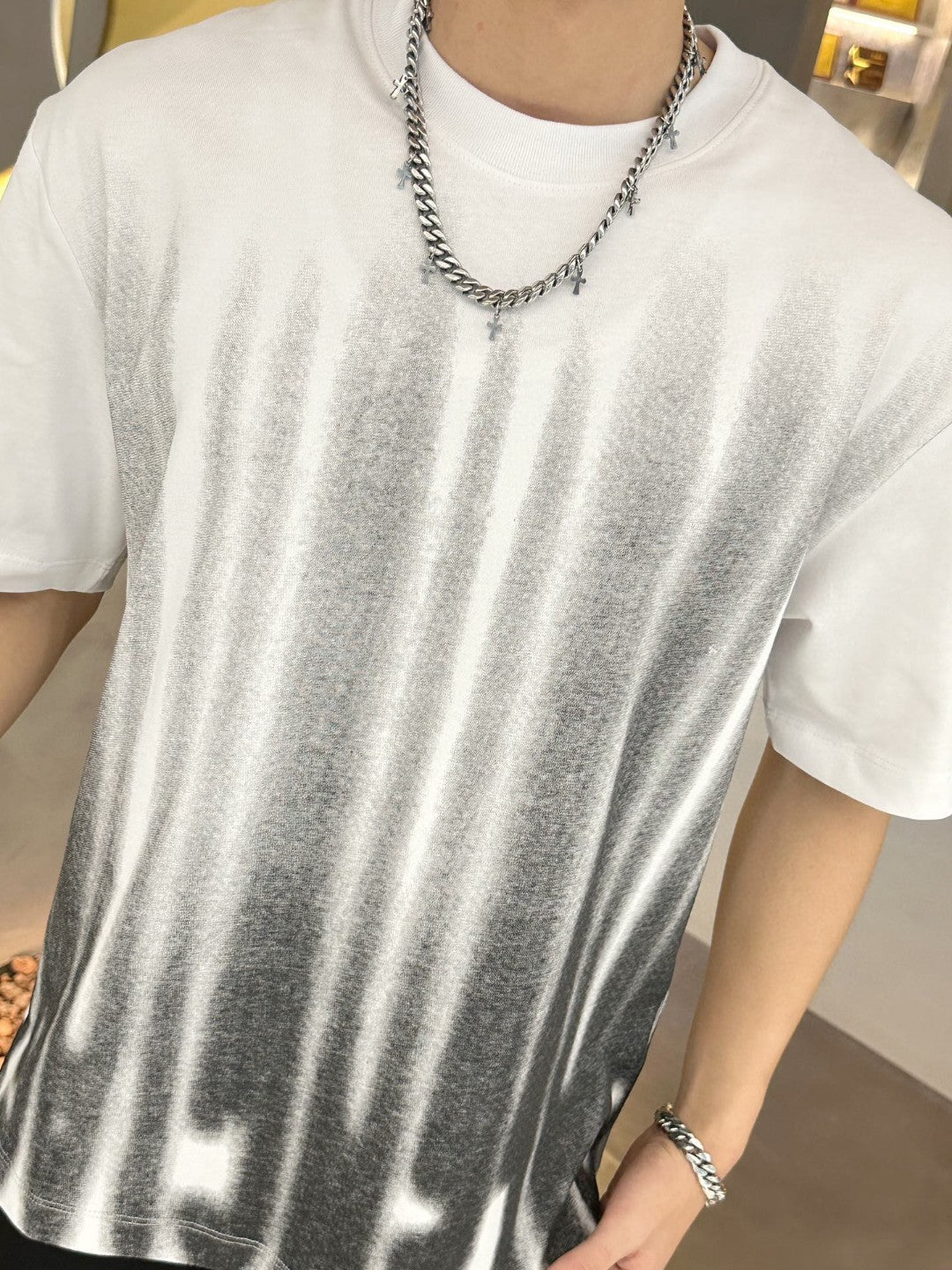 Balenciaga Gradient Stripe T-Shirt