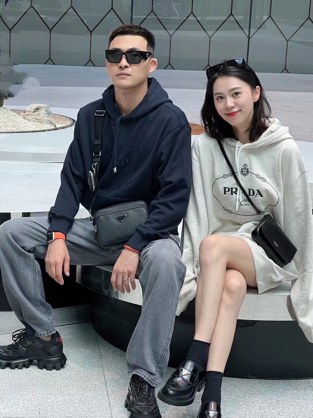 Prada Milano Grey Hoodie