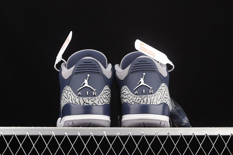 AIR JORDAN 3 RETRO GEORGETOWN MIDNIGHT NAVY/CEMENT GREY/WHITE