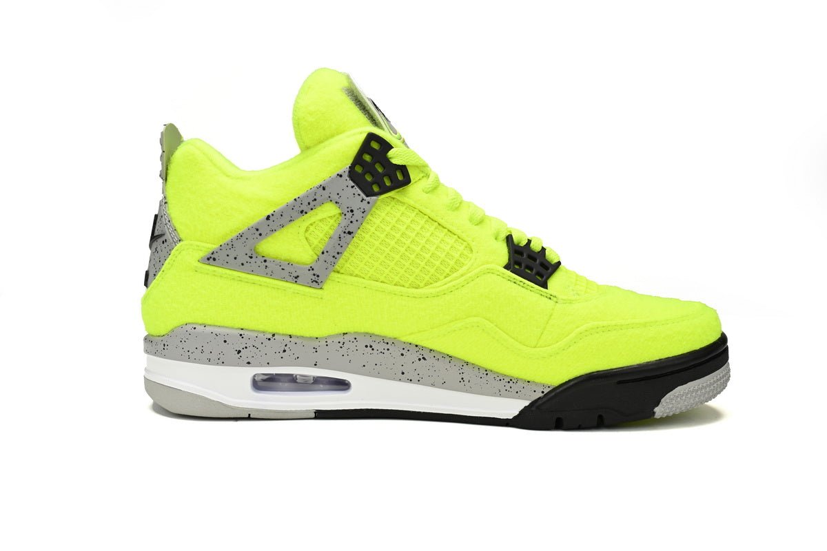 Air jordan 4 Plush Fluorescent Yellow