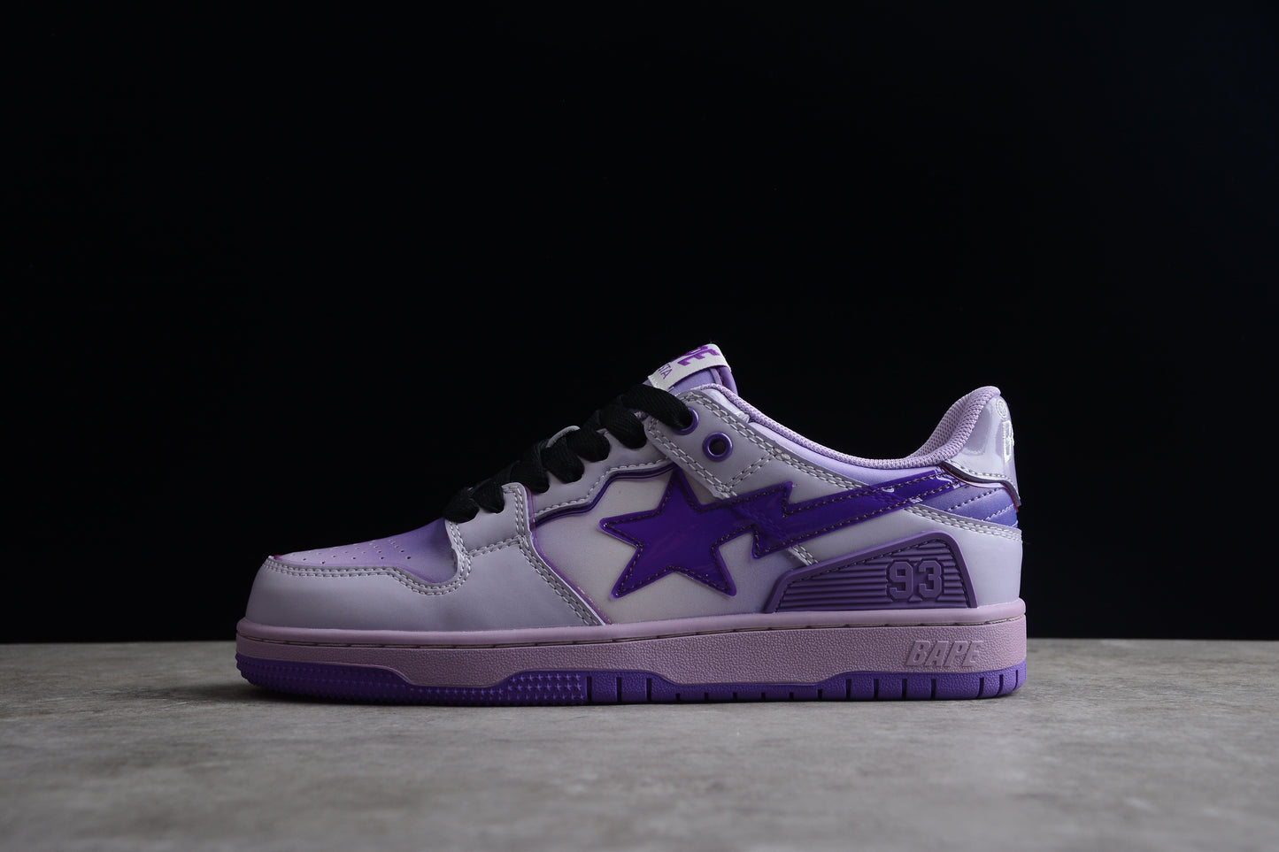 BAPE STA Low-Top Purple Gradient Sneakers