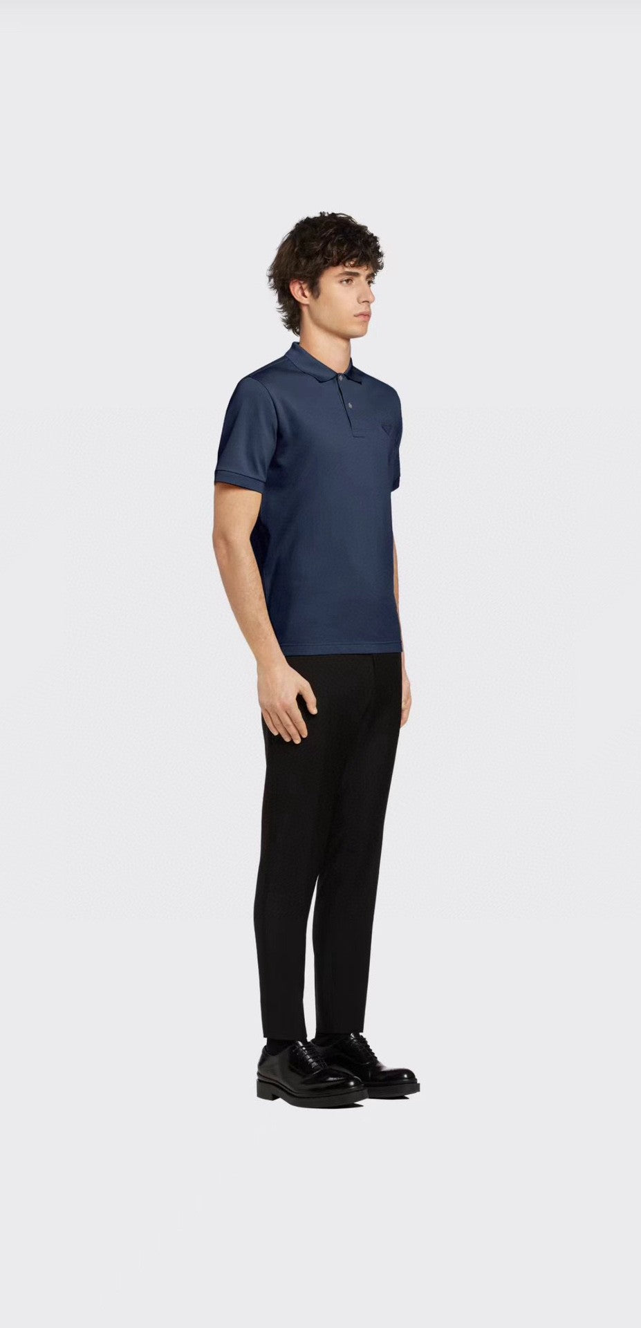 Prada Classic Navy Polo Shirt