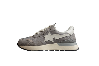 BAPE STA Runner Sneakers in Grey and White