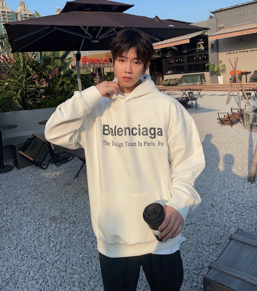 Ba*len*cia*ga paris team hoodie