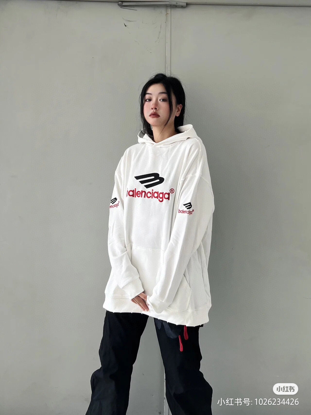 Balenciaga White Hoodie