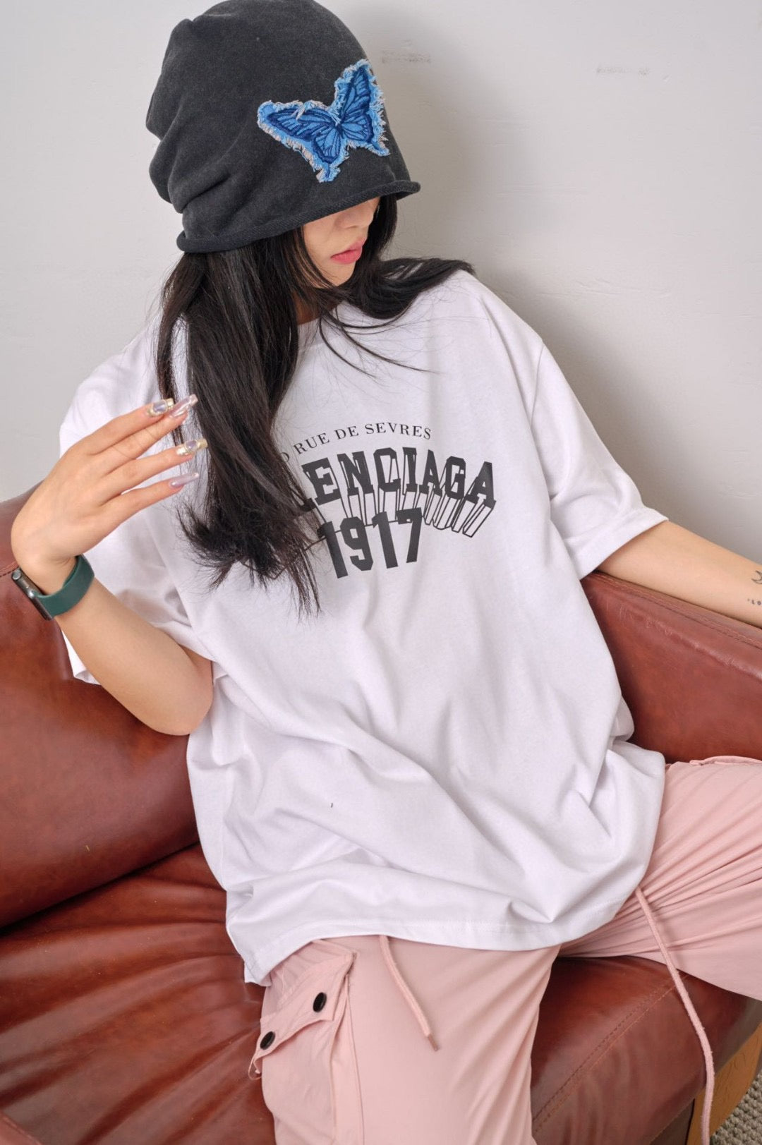 Ba*len*cia*ga 1917 white t-shirt