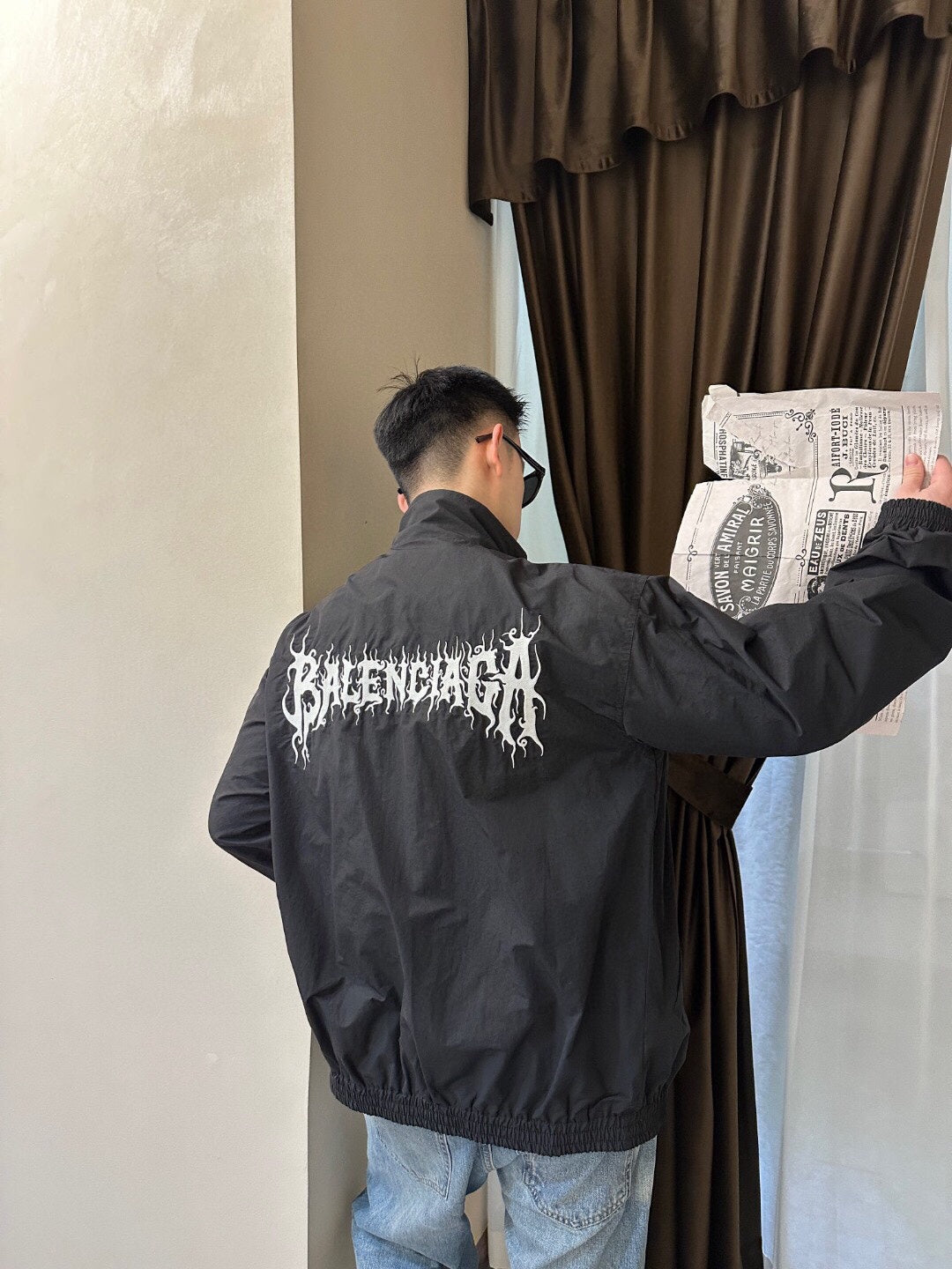 Balenciaga Black Zip-Up Jacket