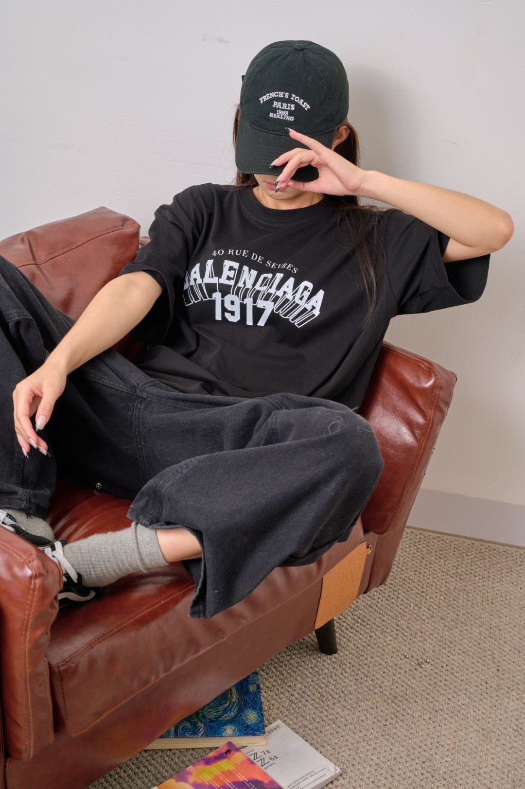 Ba*len*cia*ga 1917 black t-shirt